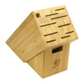 Shun 11-Slot Bamboo Knife Block displayed on a white background
