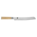 Shun Classic Blonde Bread Knife displayed horizontally on a white background