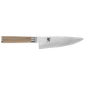 Shun Classic Blonde Chef's Knife 6″ displayed horizontally on a white background