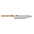 Shun Classic Blonde Chef's Knife displayed horizontally on a white background
