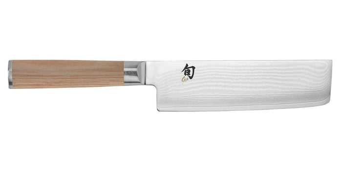 Shun Classic Blonde Nakiri - 6.5″ displayed horizontally on a white background