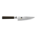 6 inch Shun Classic Chef's Knife displayed horizontally on white background