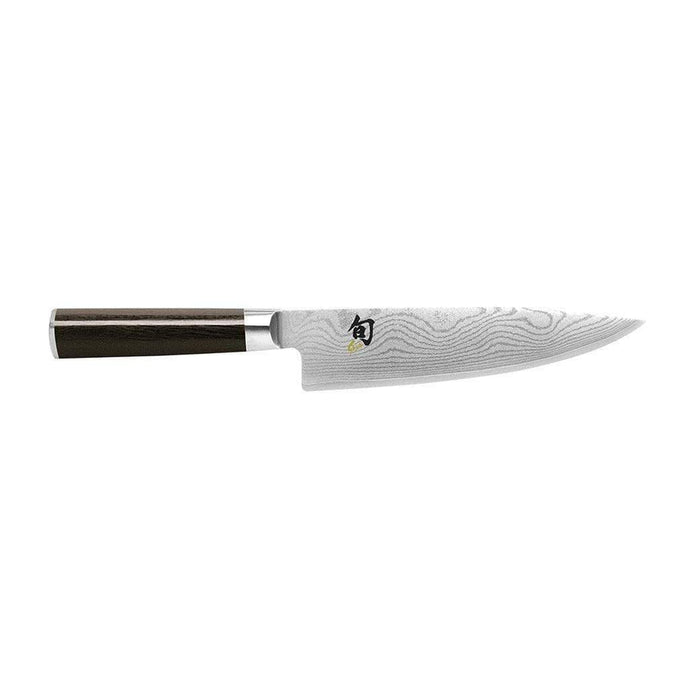 8 inch Shun Classic Chef's Knife displayed horizontally on a white background