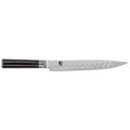 Shun Classic Hollow Edge Slicing Knife - 9″ displayed horizontally on white background