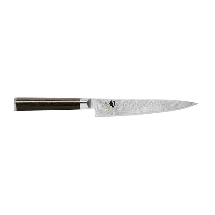 Shun Classic Utility Knife - 6″ displayed horizontally on a white background