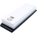 Shun Combination Whetstone 1000/6000 Grit with a rubber base displayed on a white background