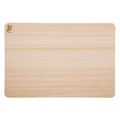 Top view of Shun Hinoki Cutting Board displayed on a white background