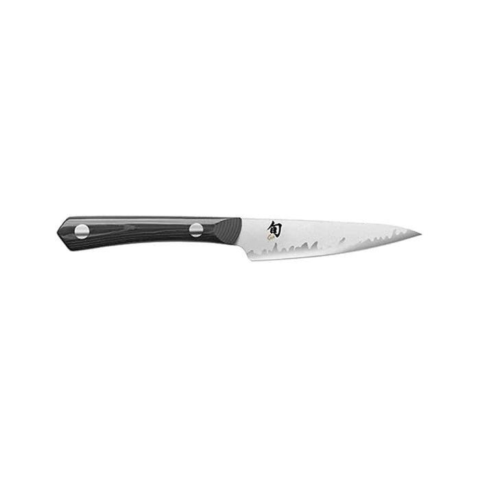 4 inch paring knife displayed horizontally on a white background
