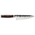 6 inch Shun Premier Chef's Knife displayed horizontally on a white background