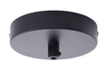 Single Port Lighting Fixture Canopy Kit with Flat Black Finish