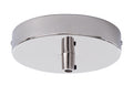 Single Port Lighting Fixture Canopy Kit w/Nickel Plated Finish, 5" dia.