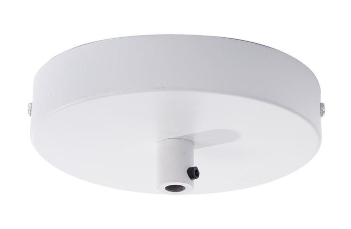 Single Port Lighting Fixture Canopy Kit w/White Finish, 5" dia.