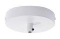 Single Port Lighting Fixture Canopy Kit w/White Finish, 5" dia.