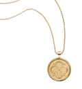 Small LOVE coin, 16"-18" classic rolo chain