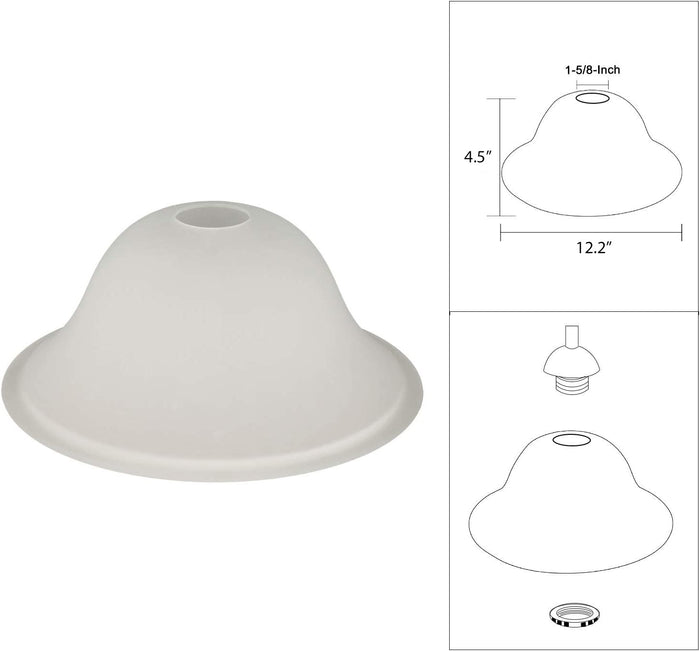 Small Torchiere Floor Lamp Shade (09076)