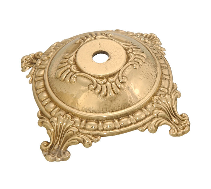 Small Victorian, Die Cast Brass Lamp Base, Choice of Finish,1-1/4" Top Dia.