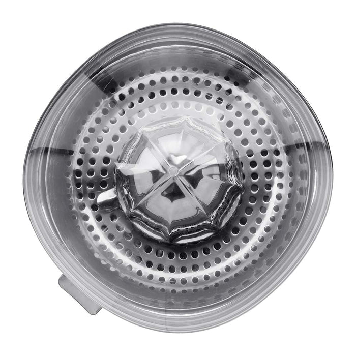 Top view of Smeg 0s retro citrus juicer displayed on a white background