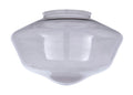 Smoked Glass Schoolhouse Shades, 6 inch lip fitter (08817S)