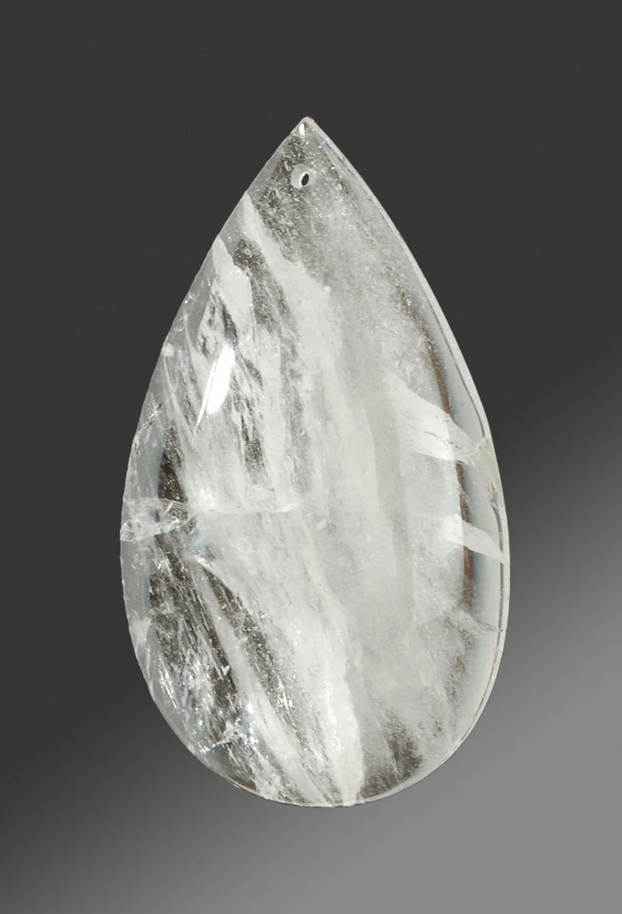 Smooth Half Pear Rock Crystal