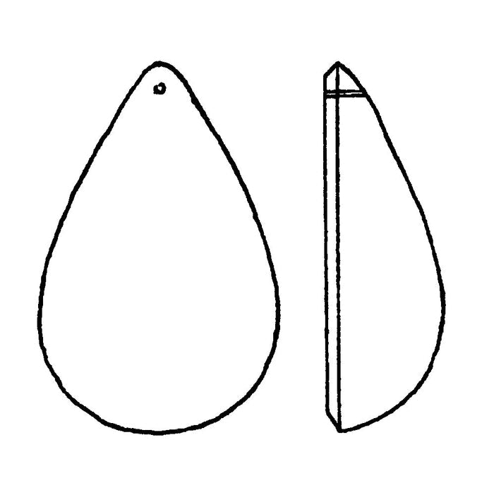 Smooth Half Pear Rock Crystal
