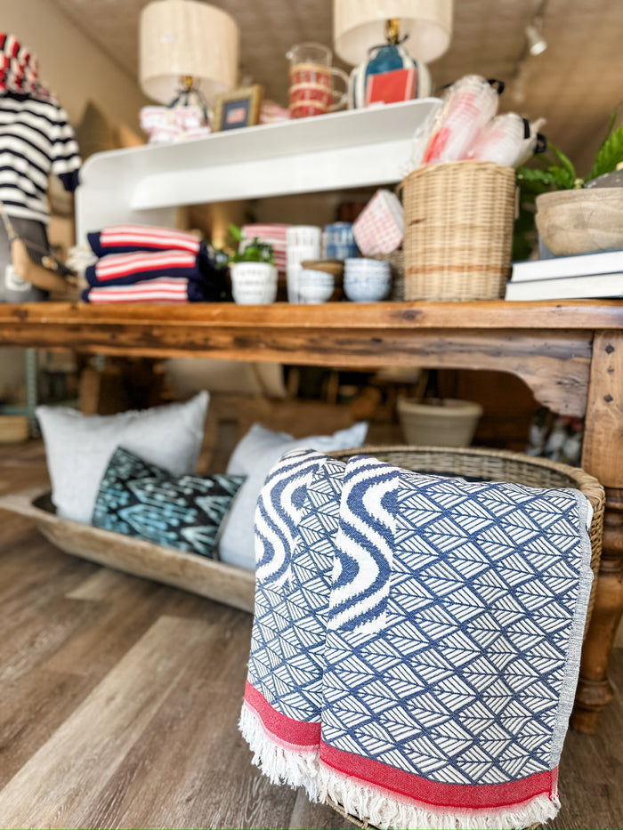 Soft jacquard weave blanket