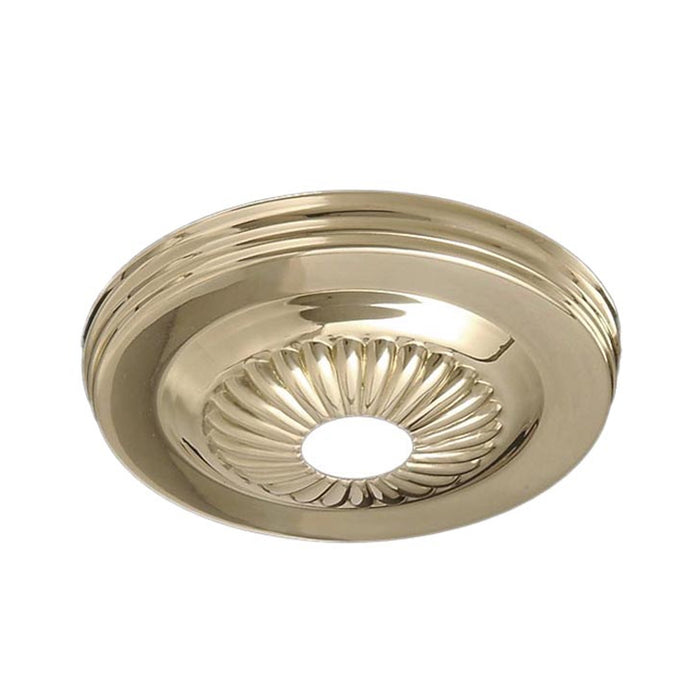 Solid Brass Canopy with Rosette Design, 5 1/4" dia. (10806)