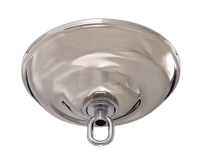 Solid Brass (Nickel Plated Shown) Canopy Kit,  5 1/2" dia.