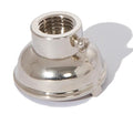 Solid Brass Socket Cap, 1/4 IP Bottom, Nickel Plated
