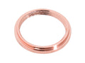 Solid Brass UNO Ring Sunlite Medium Sockets, 1-5/8" O.D., Polished Copper