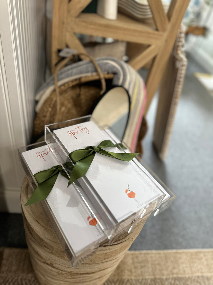 Spritzy notes with Acrylic Tray