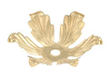 Stamped Brass Bobesche, 4"  dia.