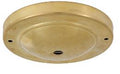Stamped Brass Canopy or Back Plate, 5" dia.