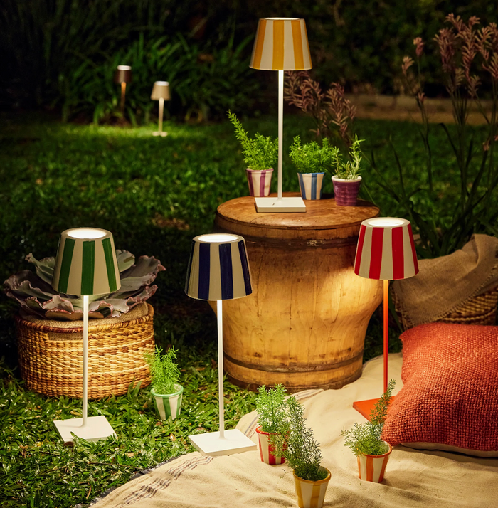 Striped Ceramic Shade