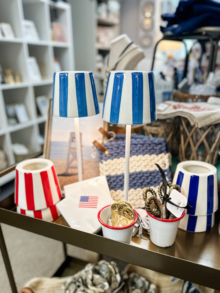 Striped Ceramic Shade