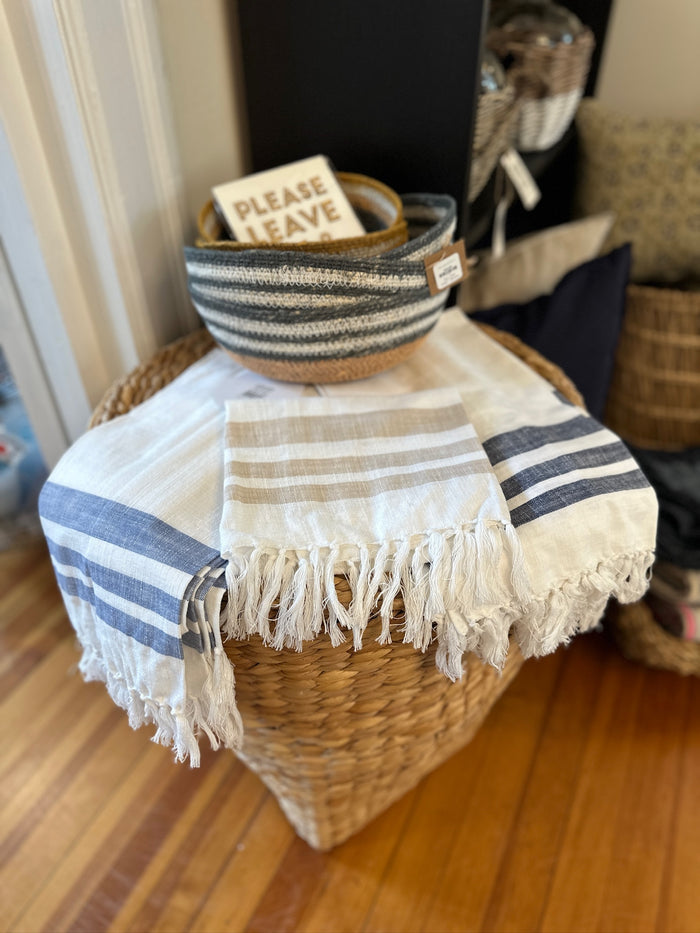 Striped kitchen towel