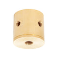 Tap 1/8F x 1/4F Large Unfinished Turned Brass Lamp Cluster Body - Choice of Side Holes