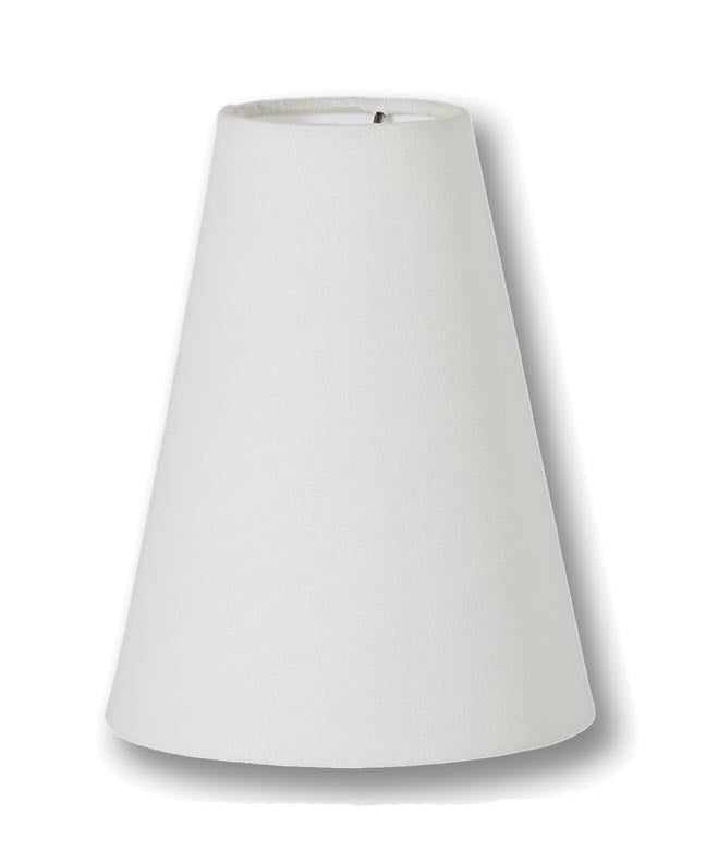 Tapered Deep Empire style Chandelier Shades, Off White Linen