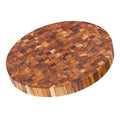 TeakHaus Cutting Boards Proteak Circular End Grain Cutting Board, 18" x 2" displayed on a white background