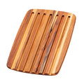 TeakHaus Cutting Boards Proteak Edge Grain Essential Rectangle Bread Board, 16" x 11" x 0.55" displayed on a white background