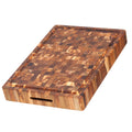 Teakhaus End Grain Carving Board with Juice Canal, 20″ X 14″ X 2.5″ displayed on a white background