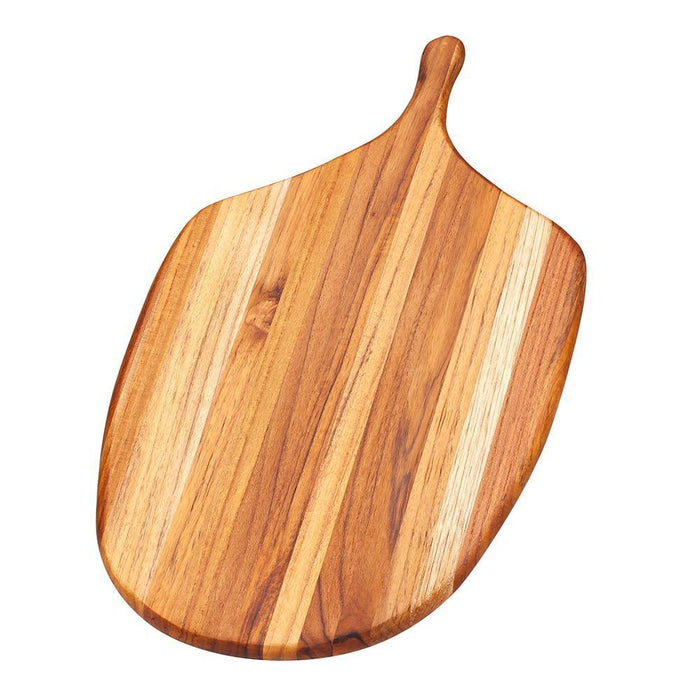 Teakhaus large canoe paddle cutting board displayed on a white background