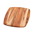 TeakHaus Cutting Boards 12" x 12" x 0.55" Proteak Square Edge Grain Rounded Edge Cutting Board displayed on a white background