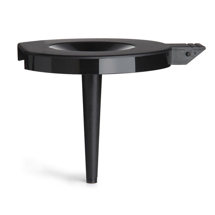 Black Technivorm Carafe Lid with Mixing Tube for KBG, CDG Brewers displayed on a white background