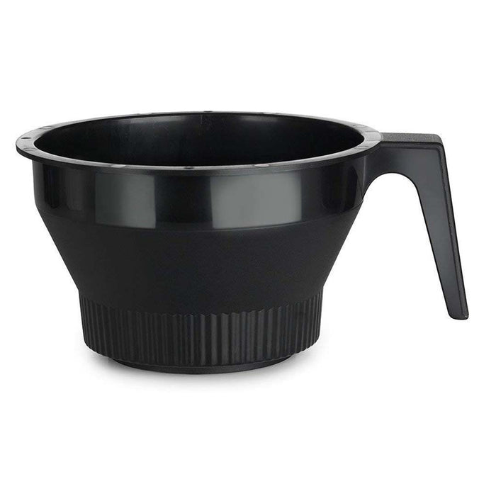 Black Technivorm Moccamaster brew basket displayed on a white background