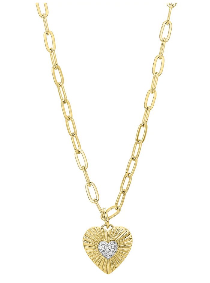 Thalia heart necklace -gold