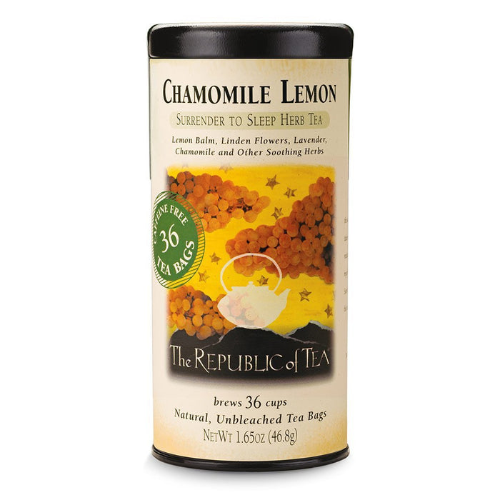The Republic of Tea Gourmet Teas The Republic of Tea Chamomile Lemon Herbal Bags JL-Hufford