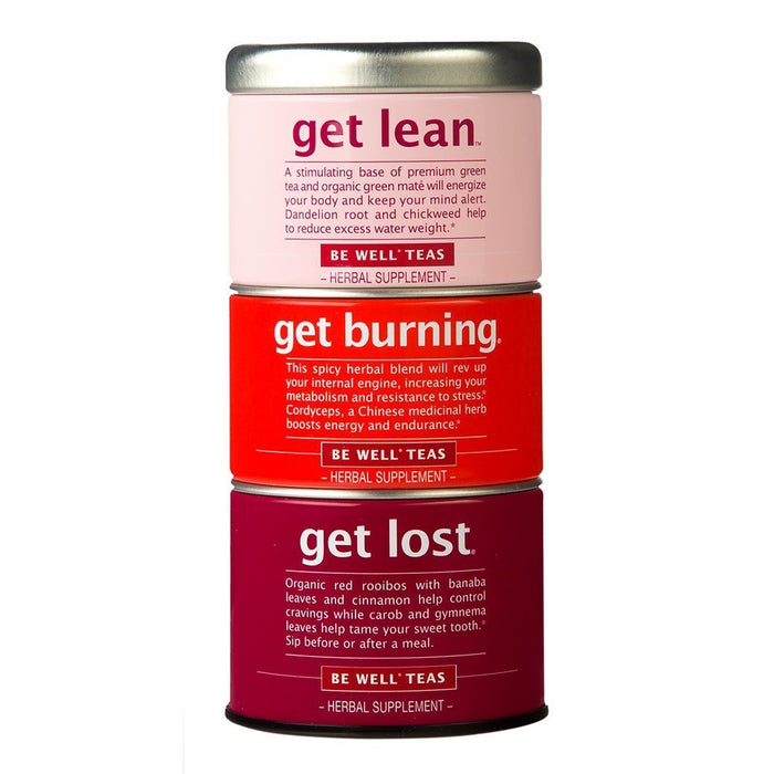The Republic of Tea Get Lost Stackable Tea Tin 42 Ct. displayed on a white background