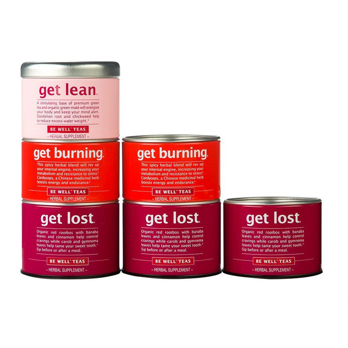 The Republic of Tea Get Lost Stackable Tea Tin 42 Ct. displayed on a white background
