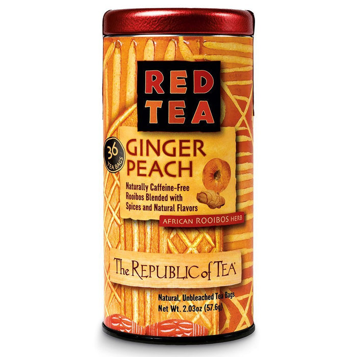 The Republic of Tea Gourmet Teas The Republic of Tea Ginger Peach Red Bags JL-Hufford