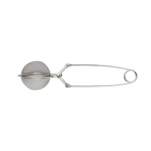 Side view of little dipper tea infuser displayed on a white background